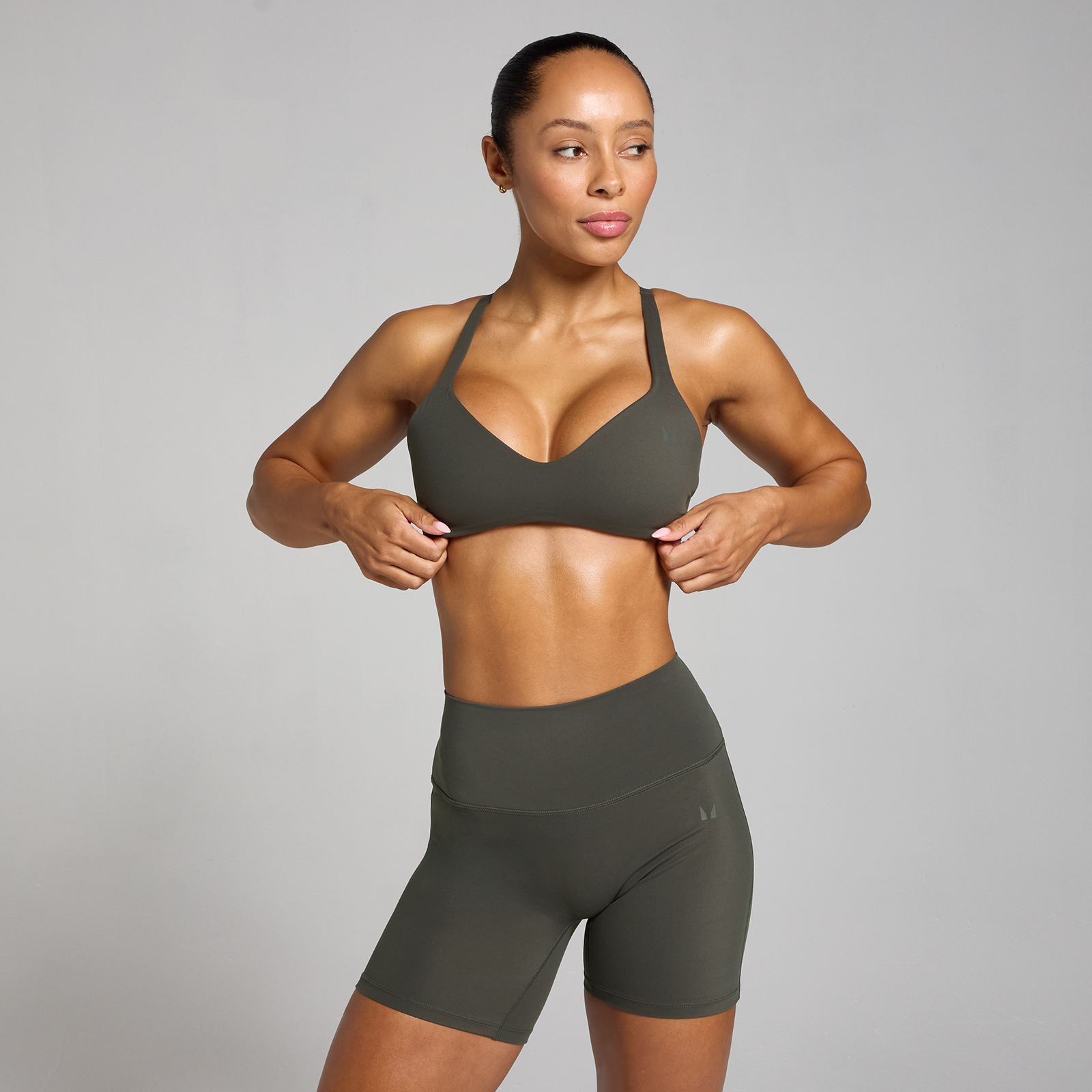 5059883380070 - Damen Tempo Sport-BH mit Twist-Rücken – Nachtgrau - S