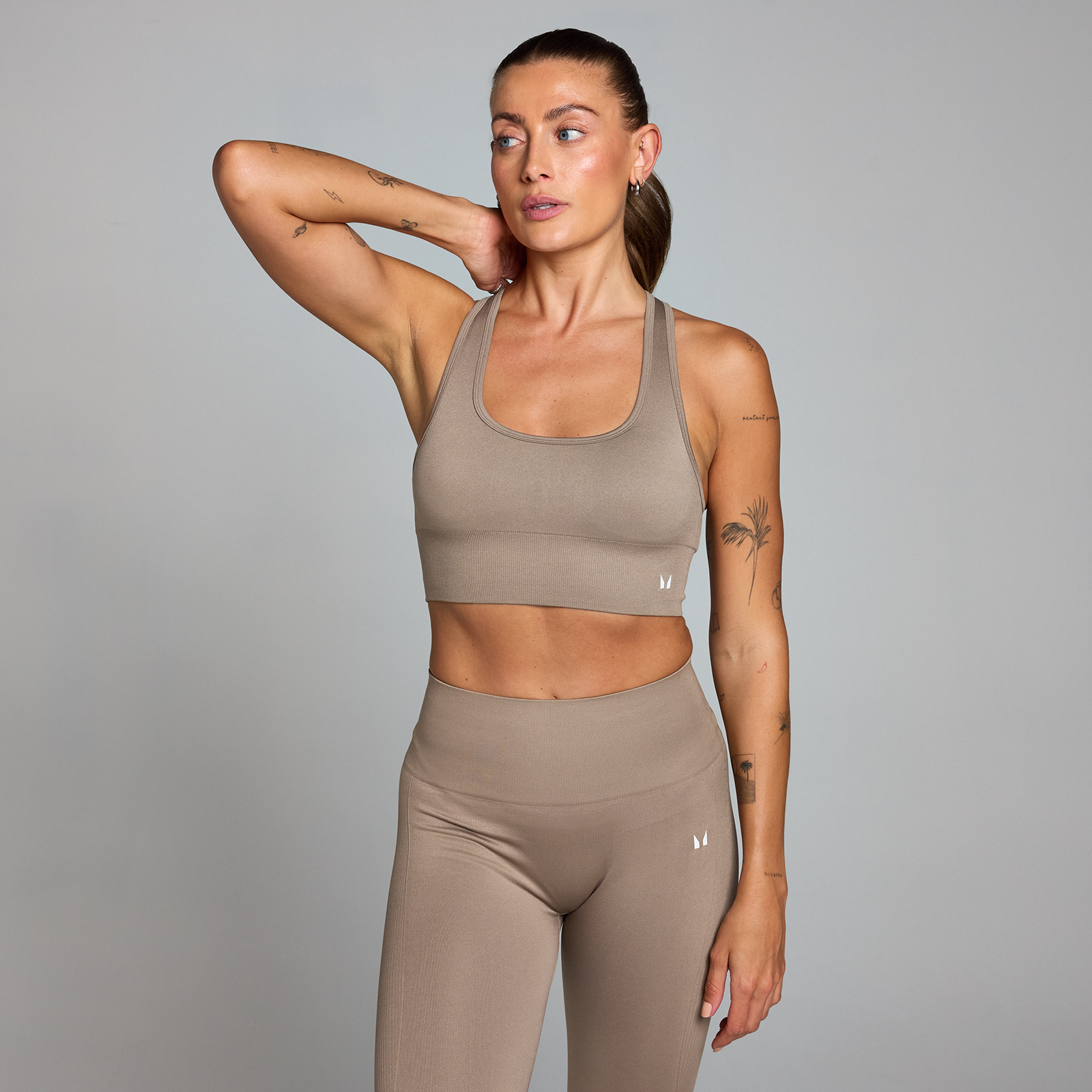 5059883383682 - Damen Shape Nahtloser Sport-BH – Helles Graubraun - L 5059883383682 - Damen Shape Nahtloser Sport-BH – Helles Graubraun - L