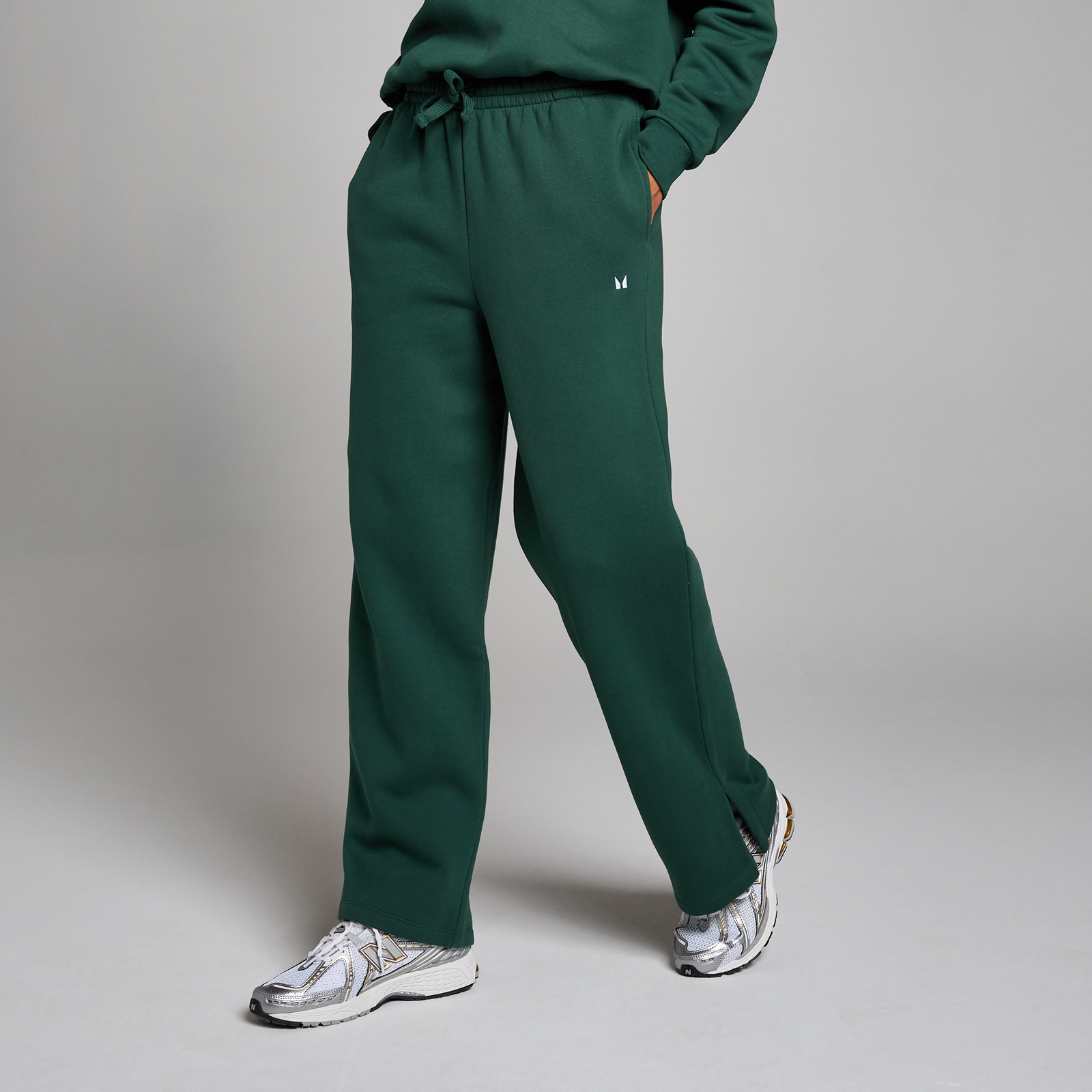 5059883385563 - Damen Basics Jogginghose mit geradem Bein – Racing-Grün - S 5059883385563 - Damen Basics Jogginghose mit geradem Bein – Racing-Grün - S