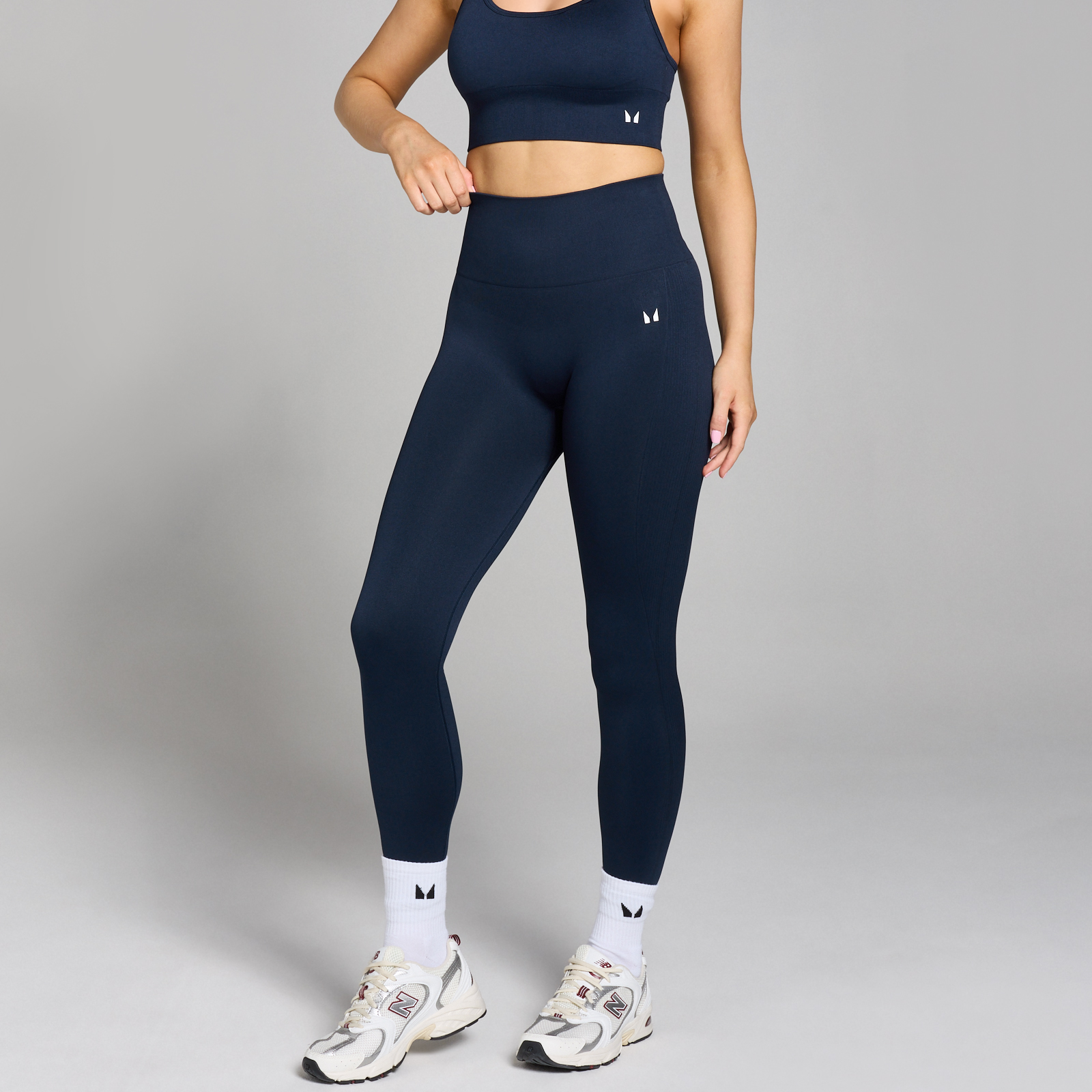 5059883388519 - MP Damen Shape Nahtlose Leggings — Dunlkes Saphirblau - M