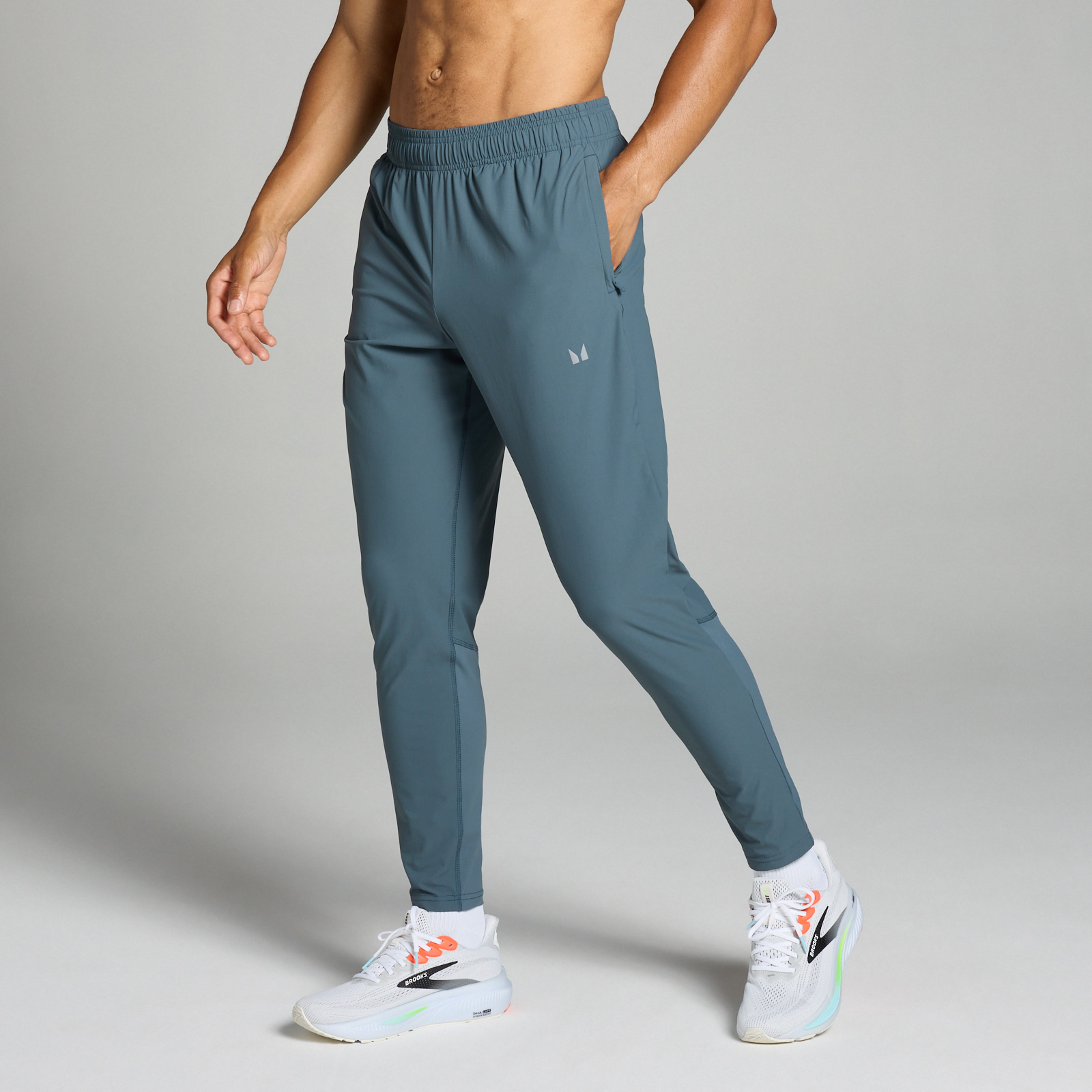 5059883388915 - MP Herren Velocity gewebte Jogginghose – Dunkles Schiefergrau - S
