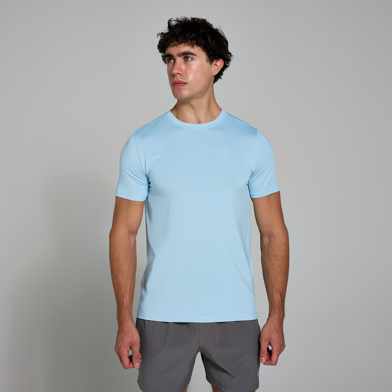 5059883403540 - MP Herren Active Gitter-T-Shirt – Himmelblau - M