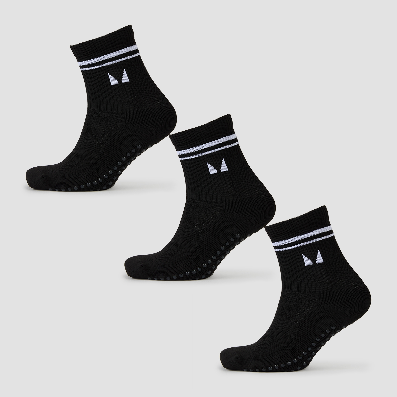 5059883410425 - MP Pilates-Socken (3er Pack) – Schwarz - UK 12-14