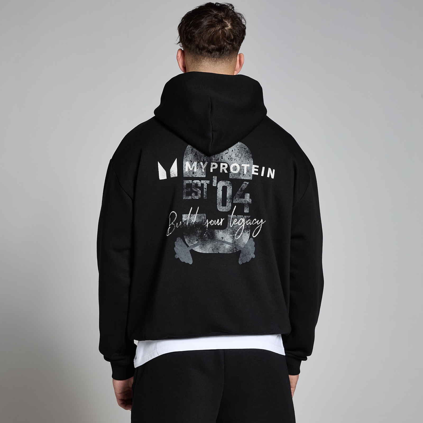 5059883418353 - Origin Kapuzenpullover mit Grafik – Verwaschenes Schwarz - S-M