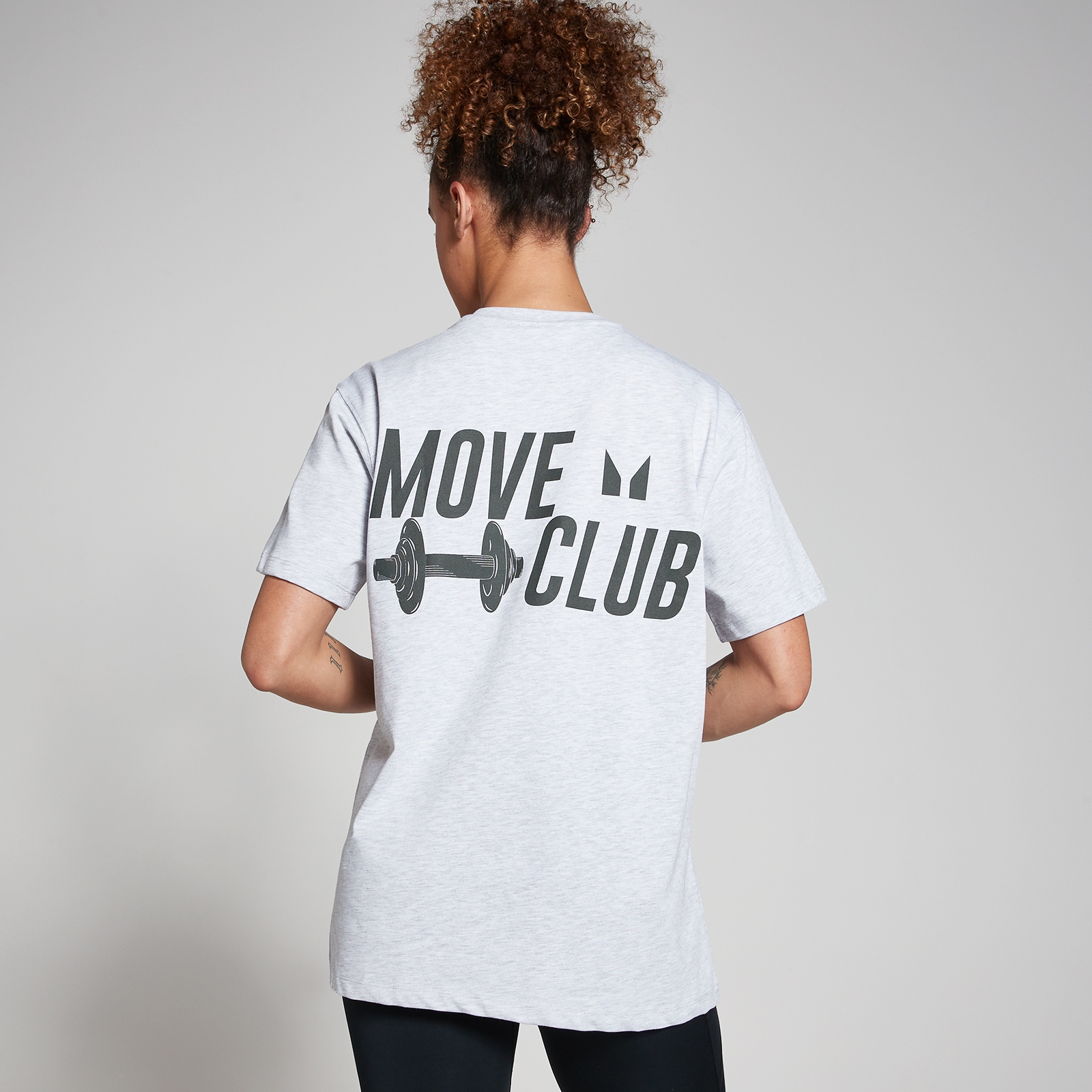 5059883419824 - FIBO Oversized Move Club T-Shirt – Hellgrau - XXL-XXXL