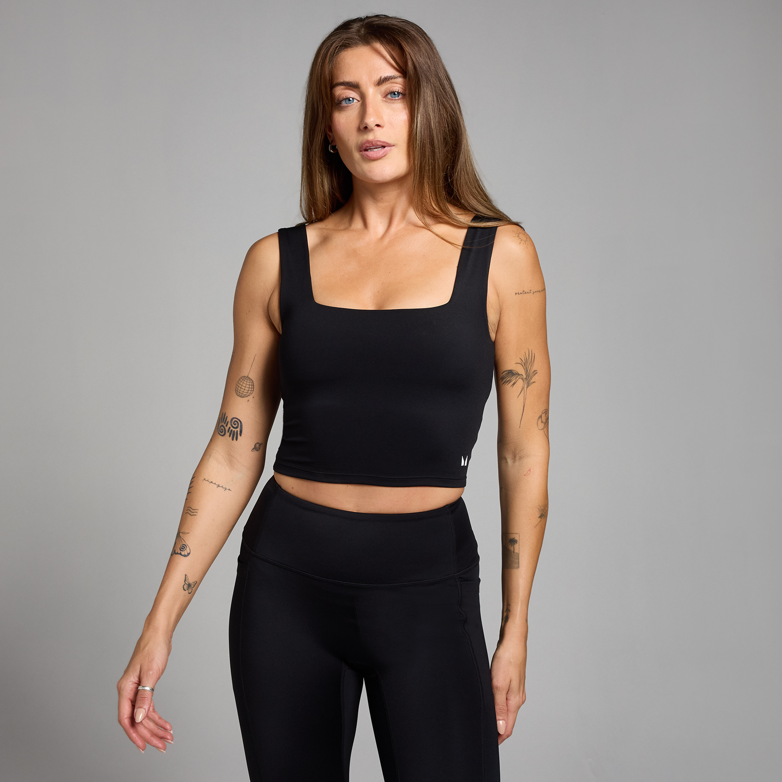 5059883421117 - MP Damen Active Top mit quadratischem Ausschnitt – Schwarz - M