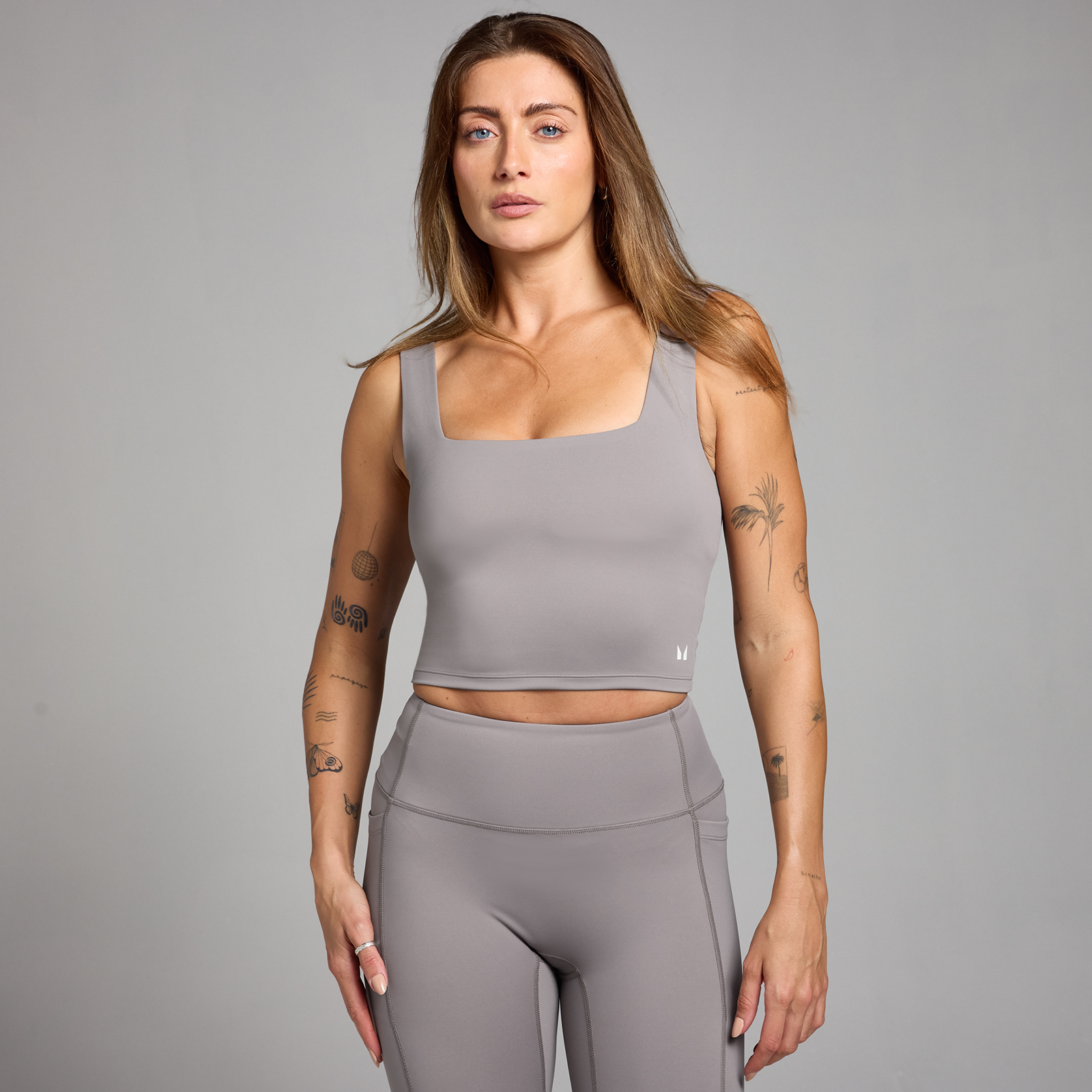 5059883421735 - MP Damen Active Top mit quadratischem Ausschnitt – Kühles Grau - XXL 5059883421735 - MP Damen Active Top mit quadratischem Ausschnitt – Kühles Grau - XXL