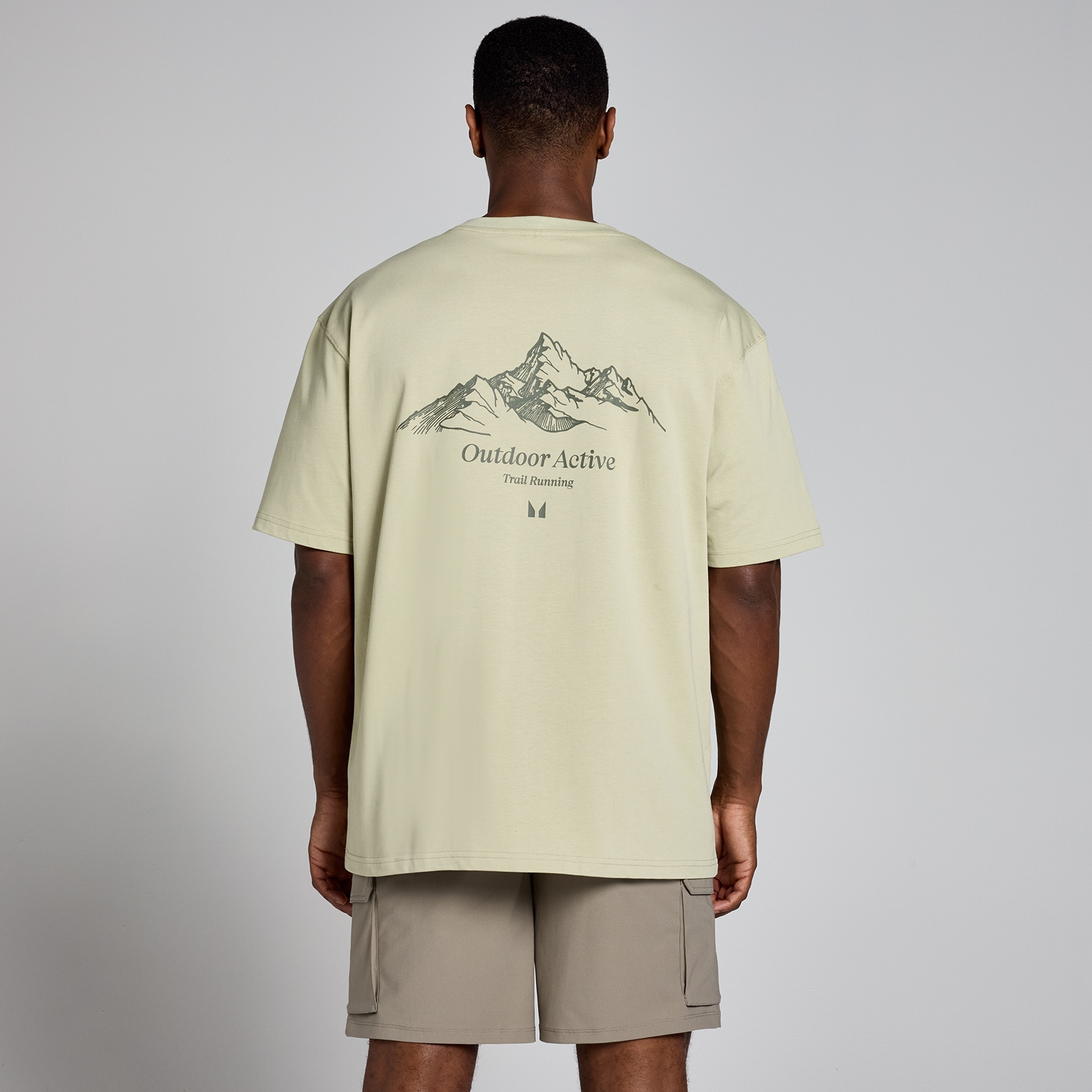 5059883424538 - Mens Velocity Oversized T-Shirt - Warm Sage - XXL - XXXL