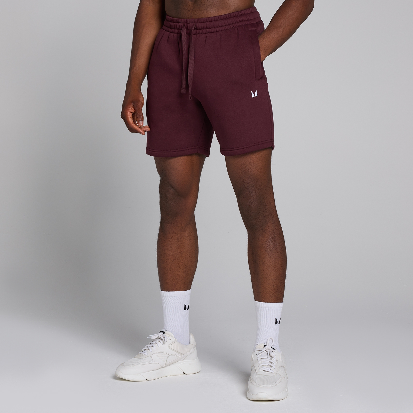 5059883425139 - Herren Rest Day Sweatshorts – Dunkle Beere - XS