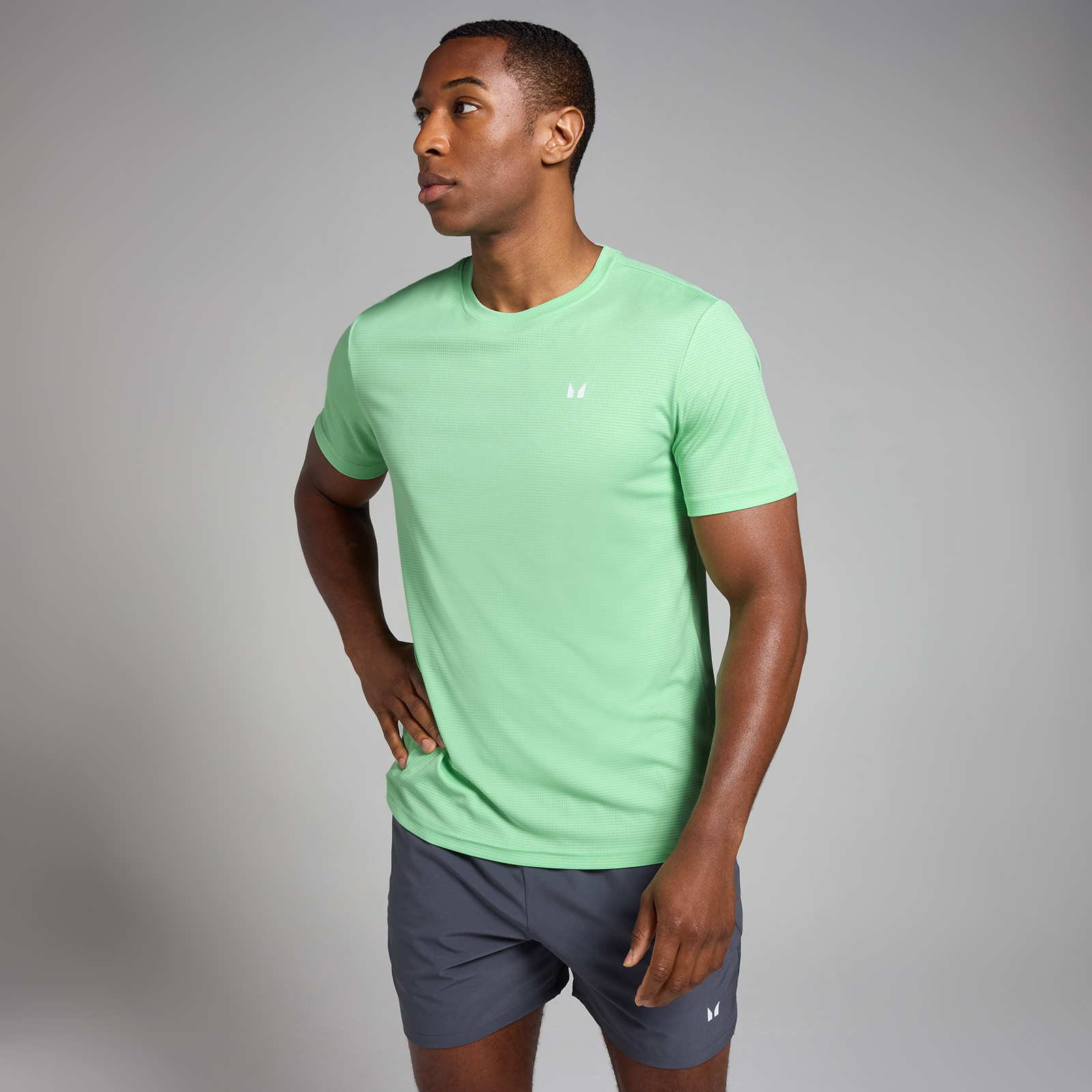 5059883427034 - MP Herren Active Grid Trainings-T-Shirt – Mint - XS