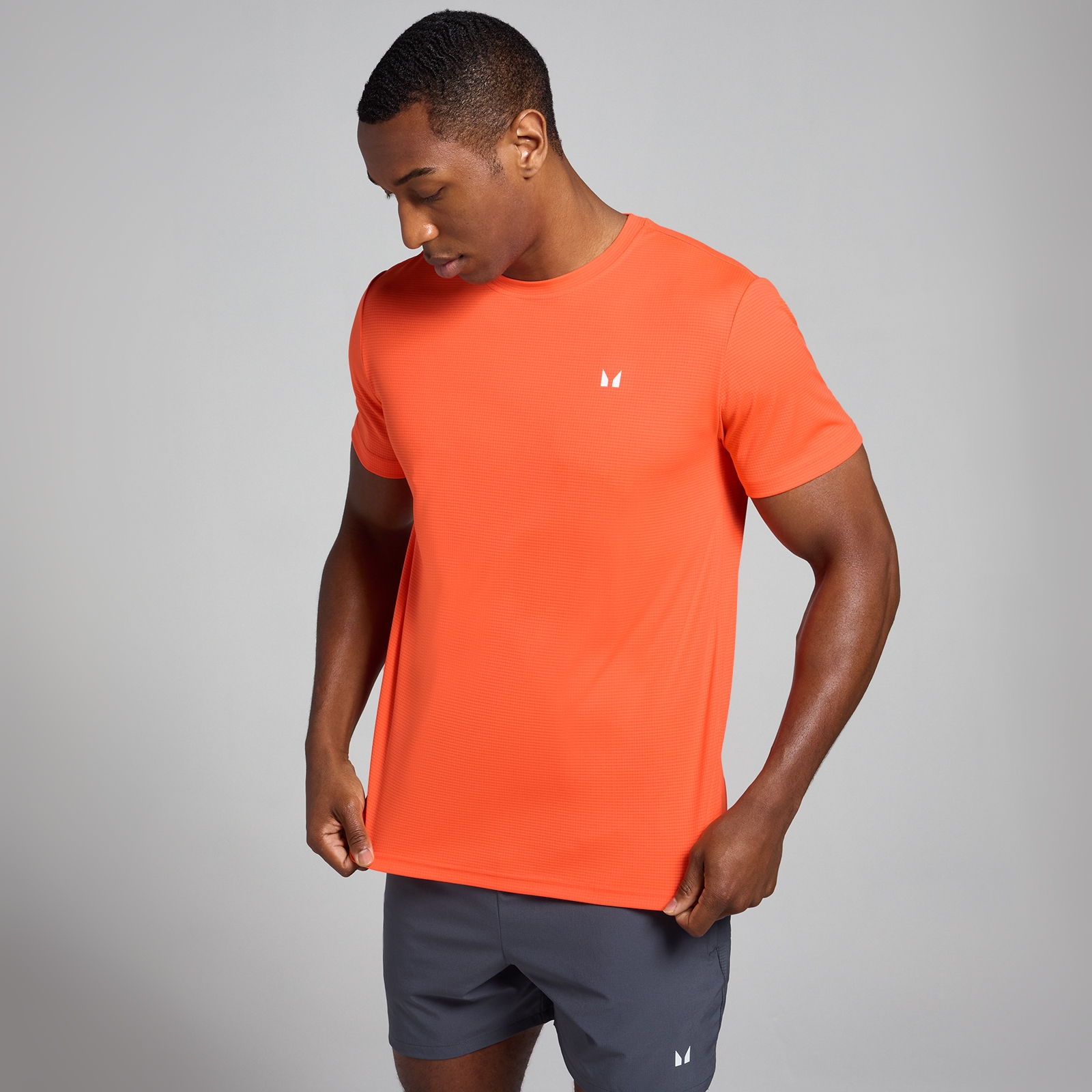 5059883427133 - MP Herren Active Grid Trainings-T-Shirt – Orange - XL