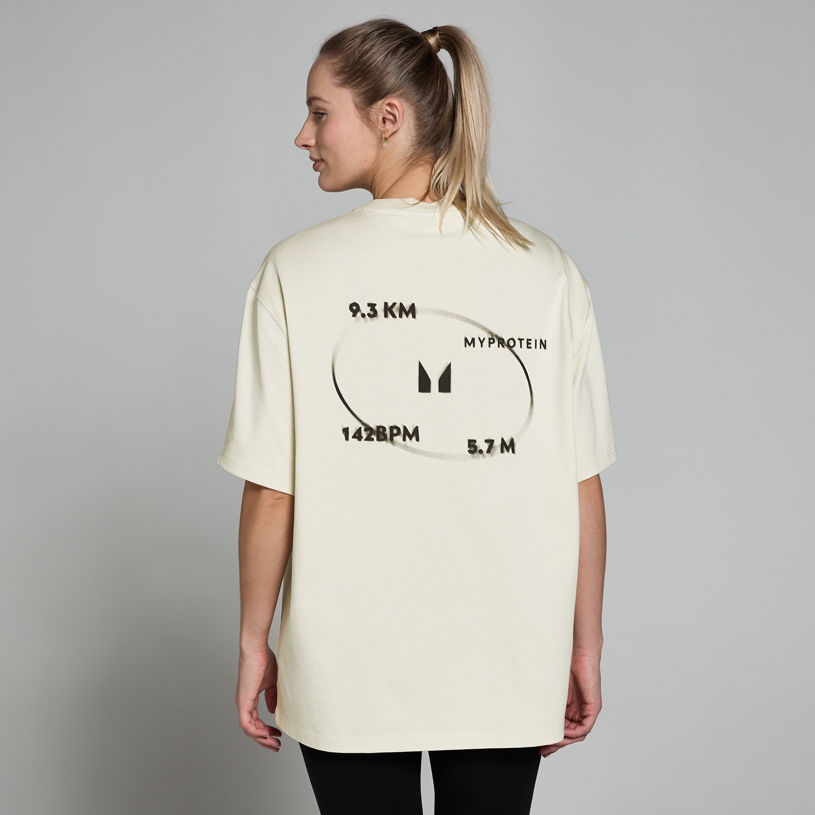 5059883427959 - Damen Tracking T-Shirt mit Grafik – Natürlich - XXS-XS