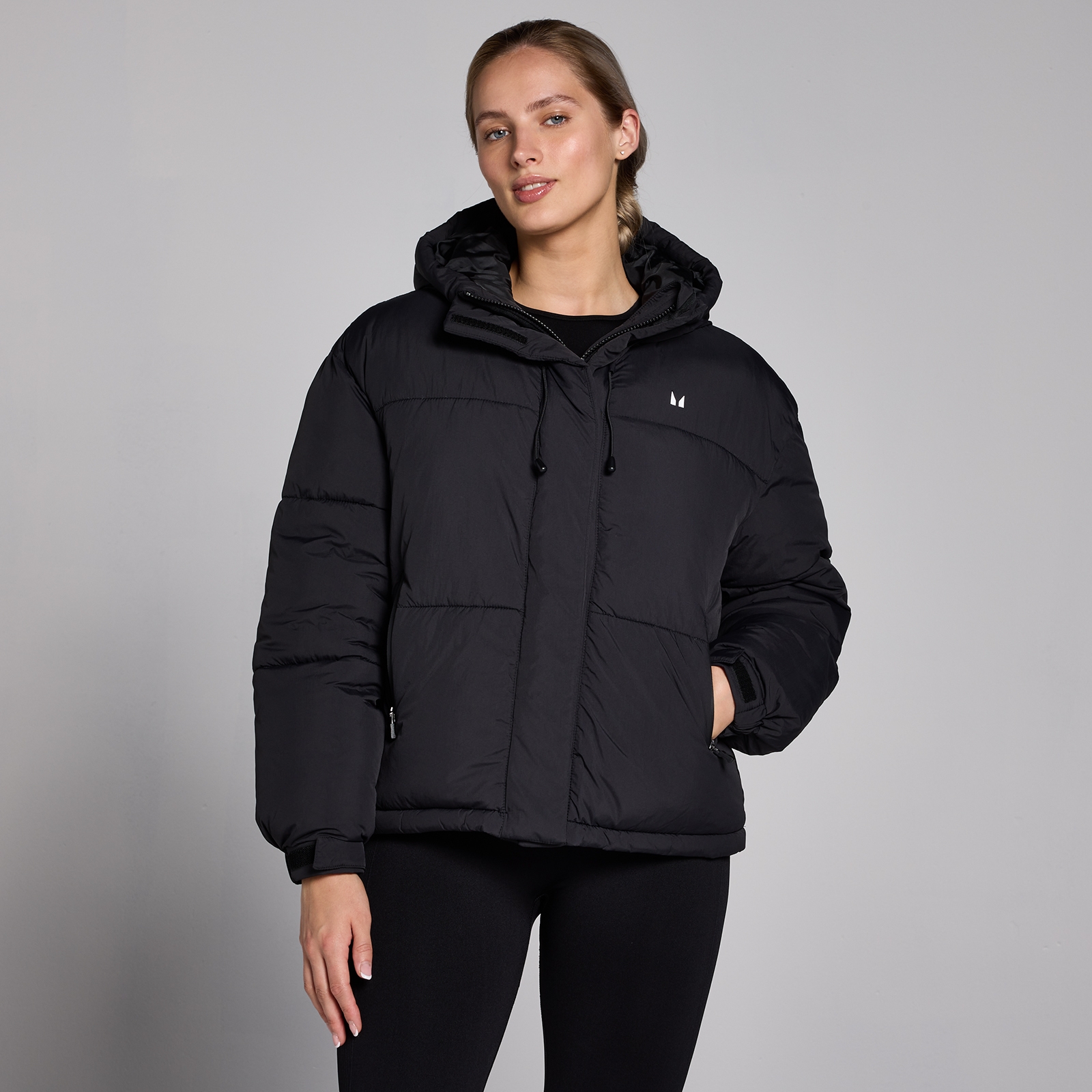 5059883428352 - Womens Short Padded Puffer Jacket - Black - S