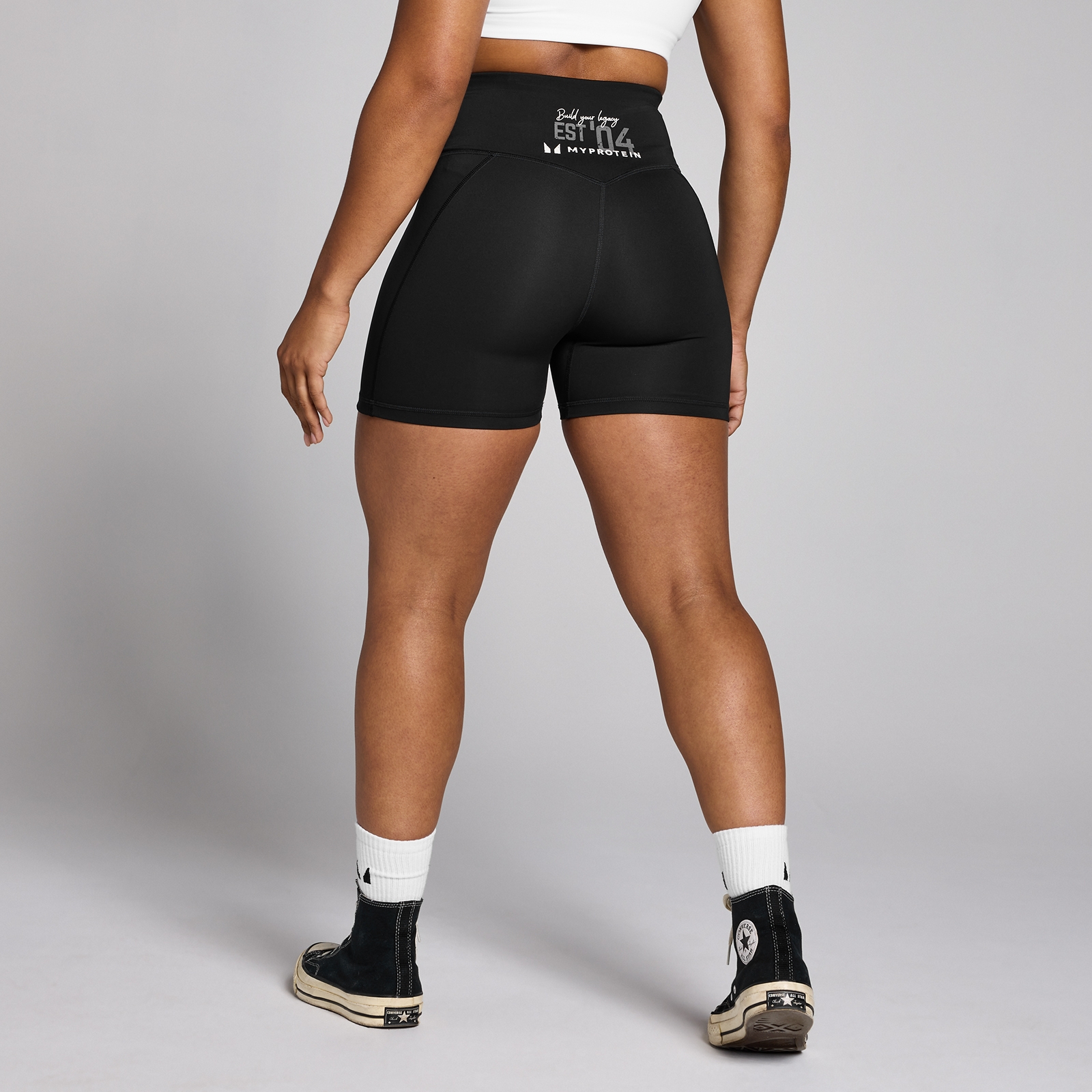 5059883432939 - Damen Origin Graphic Trainingsshorts – Schwarz - S