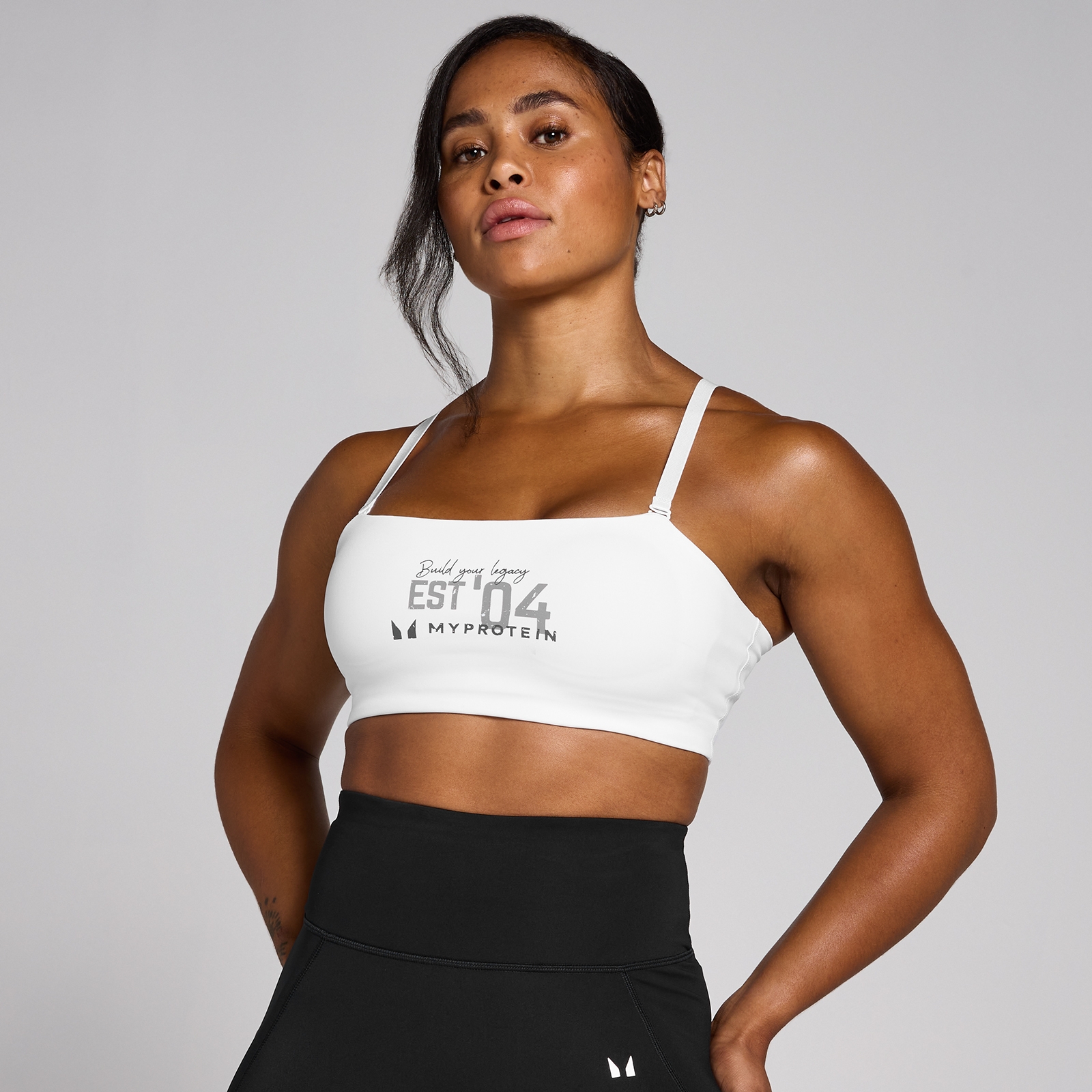 5059883433554 - Womens Origin Graphic Training Sports Bra - White - XS