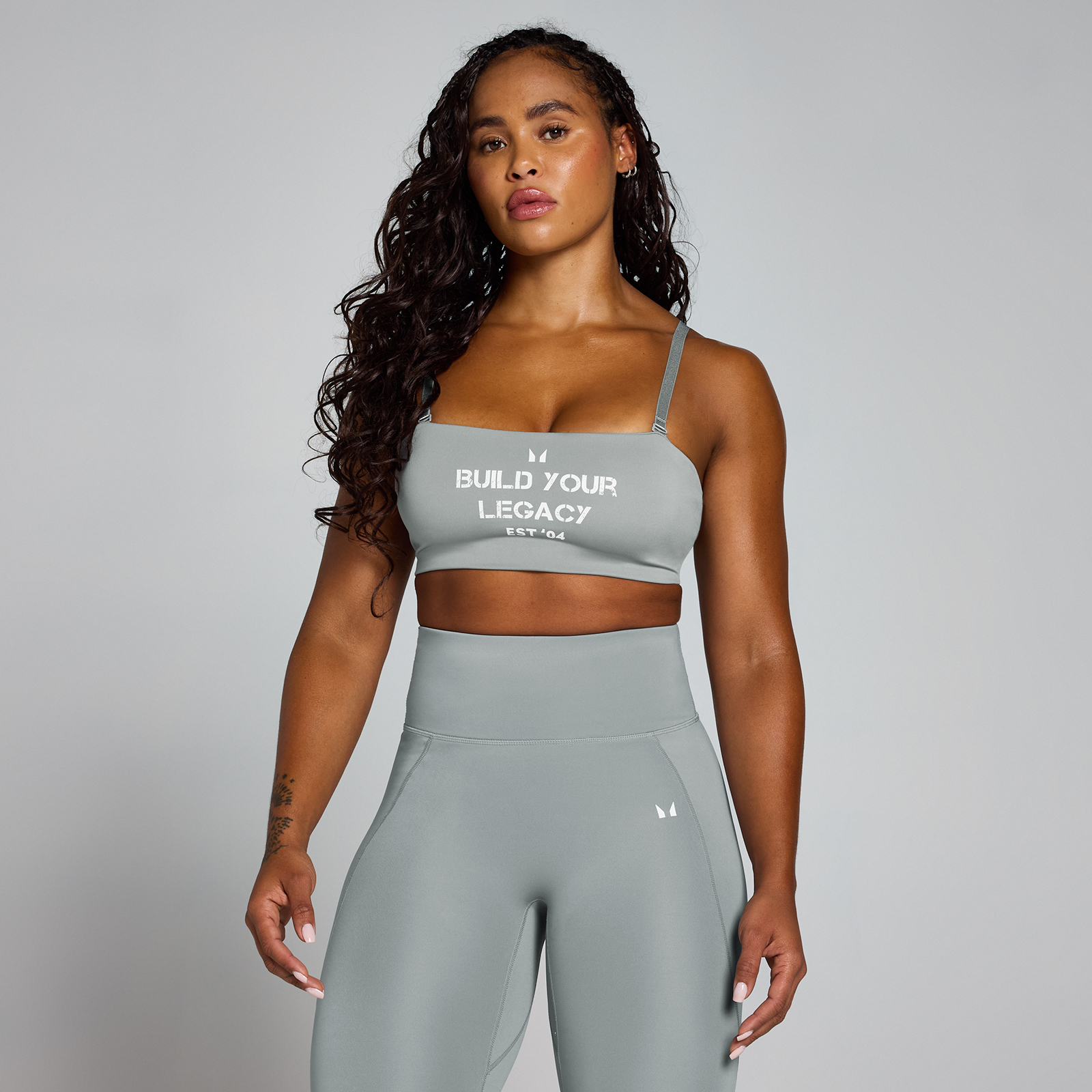 5059883444482 - Damen Origin Graphic Trainings-Sport-BH – Fossilgrau - S