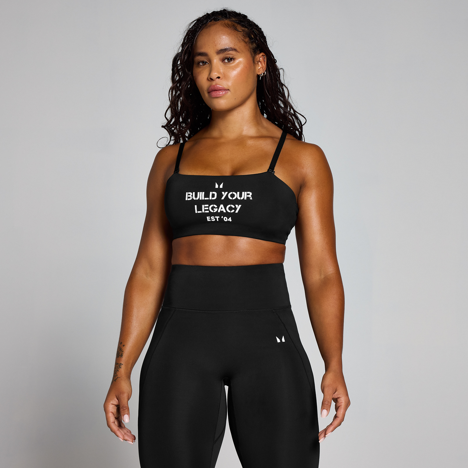5059883449449 - Damen Origin Graphic Trainings-Sport-BH – Schwarz - M