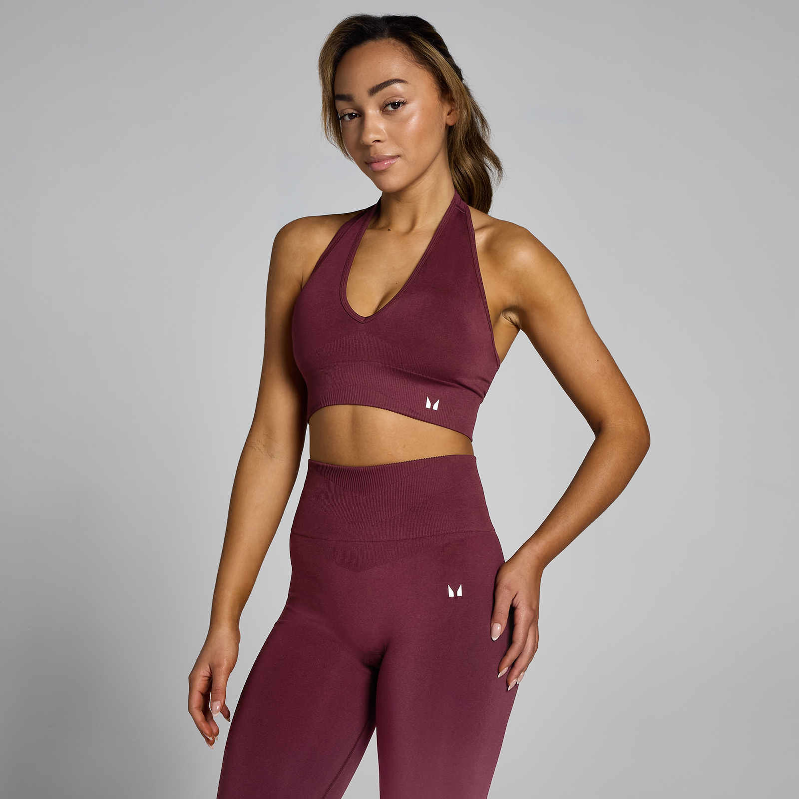 5059883452951 - Womens Tempo Seamless Halter Neck Bra - Red Wine - XXL 5059883452951 - Womens Tempo Seamless Halter Neck Bra - Red Wine - XXL