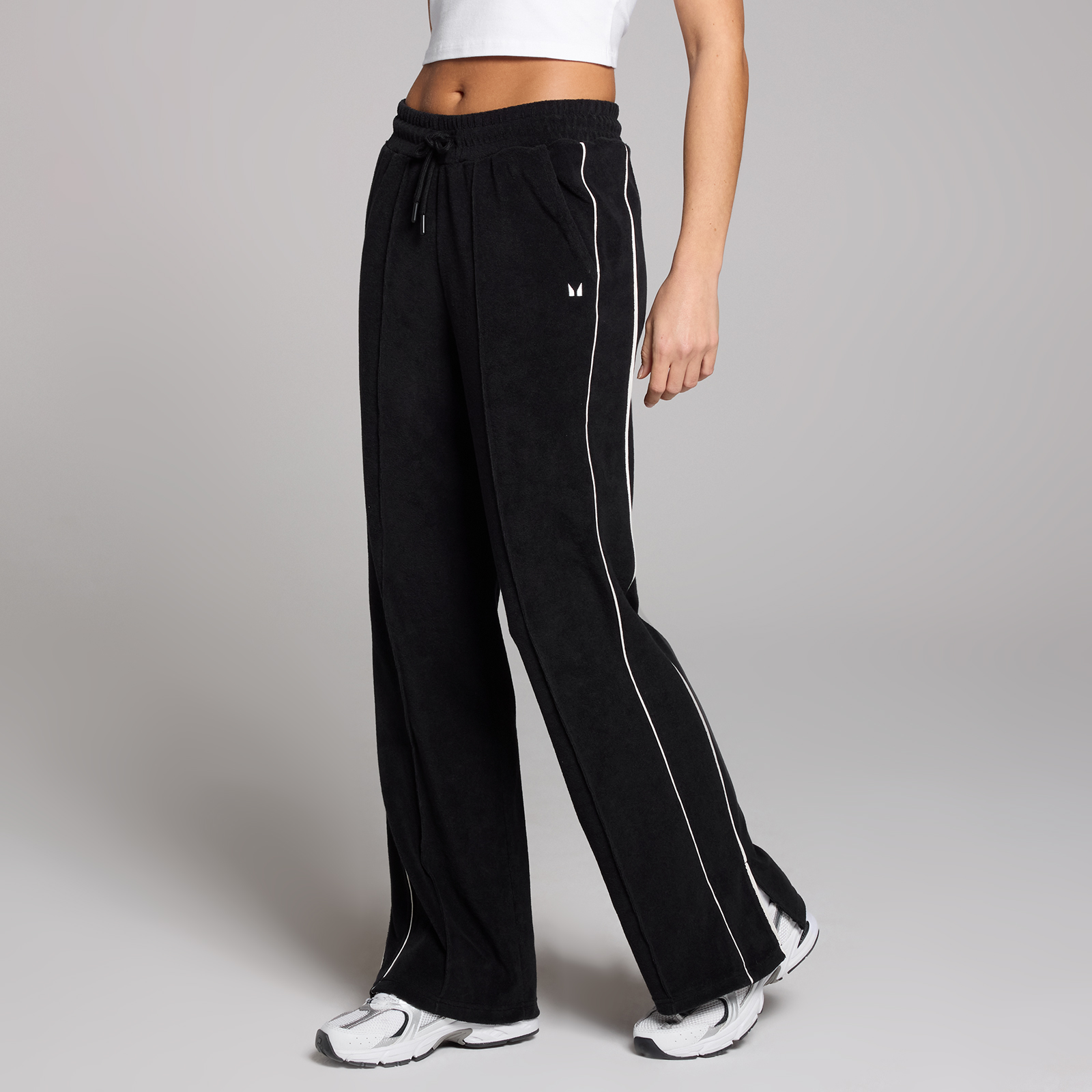 5059883453903 - Damen Lifestyle Frottee-Jogginghose – Schwarz - M