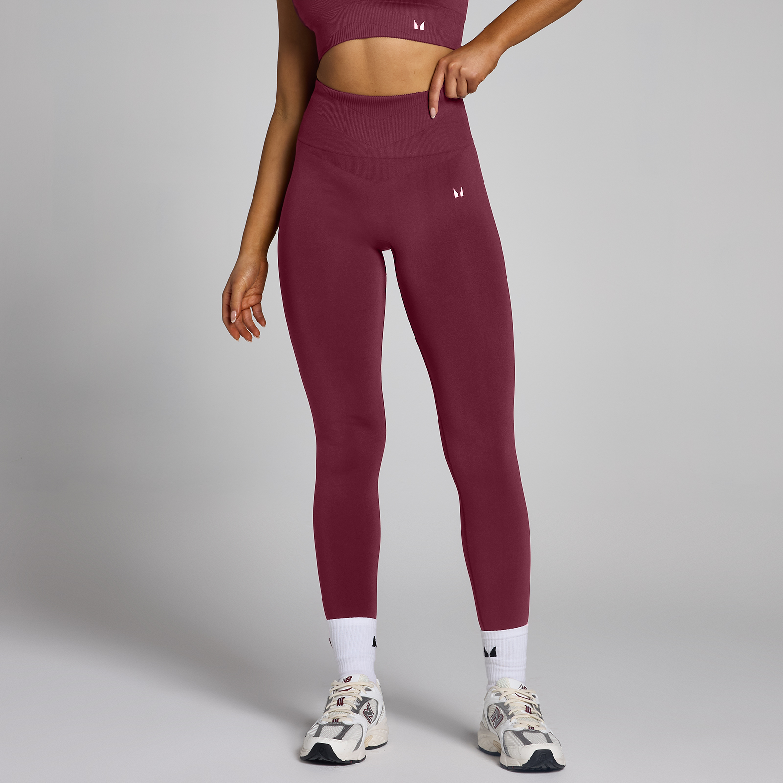 5059883461120 - Womens Tempo Seamless Leggings - Red Wine - L
