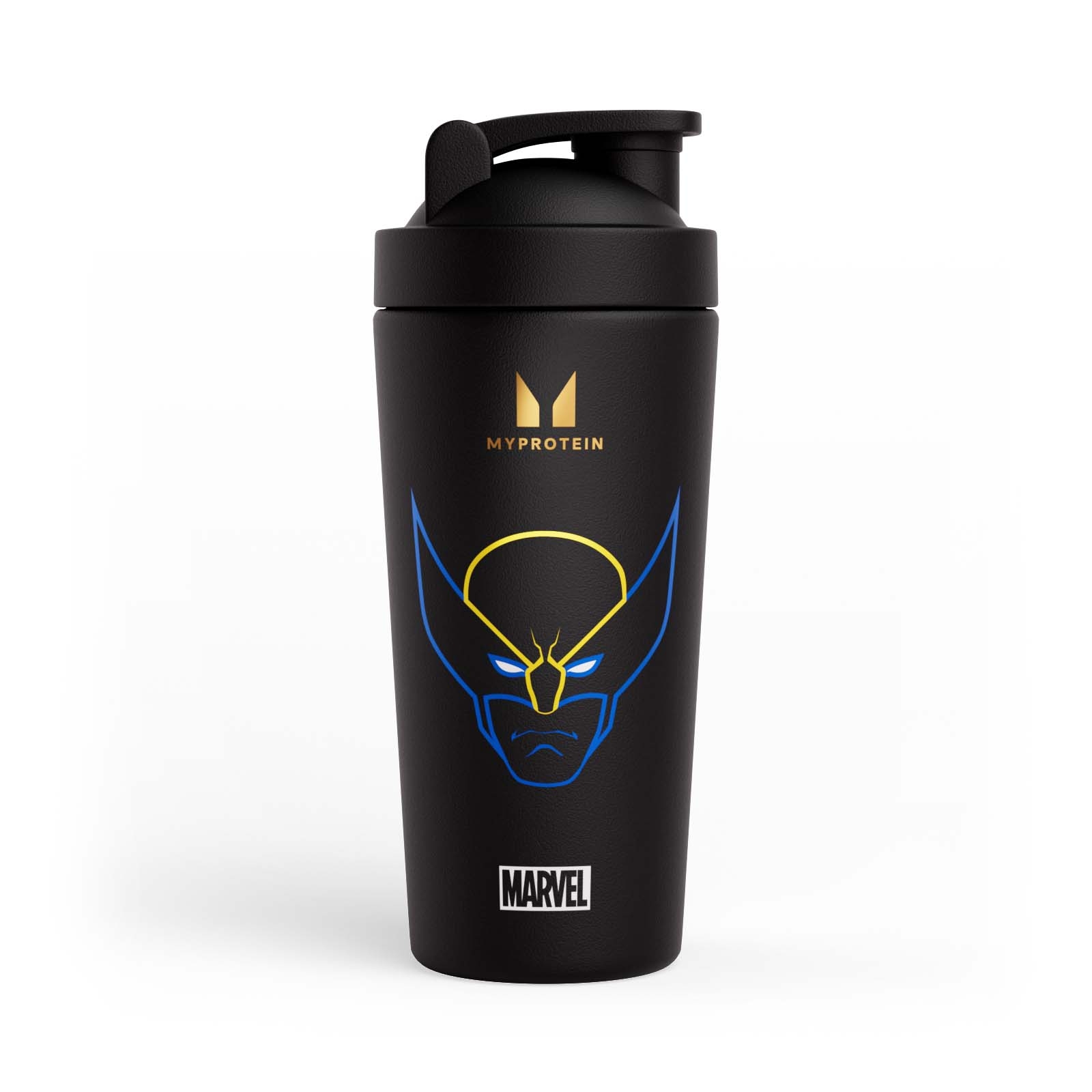 5059883461441 - Myprotein Wolverine Metal Shaker - Black