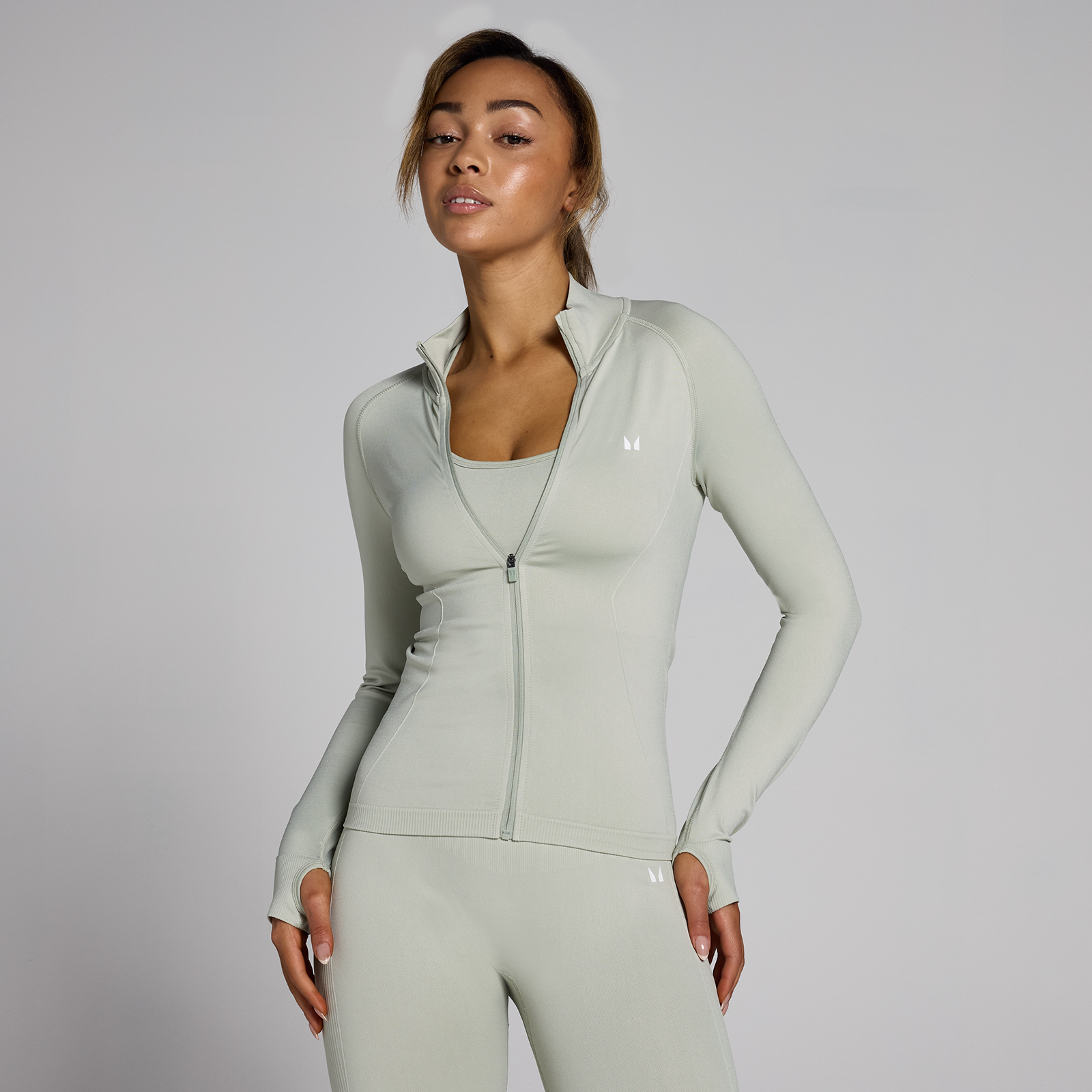 5059883462097 - Damen Shape Nahtlose Jacke mit durchgehendem Reißverschluss  - XXL