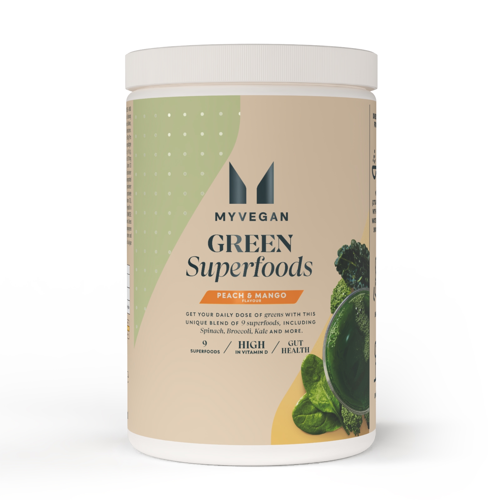5059883476407 - Green Superfoods - 50Portionen - Pfirsich & Mango