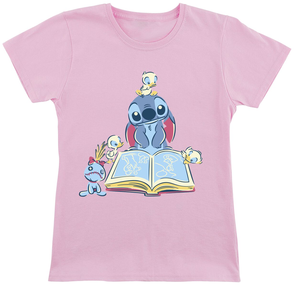 5059934971677 - Kids - Reading A Book T-Shirt rosa in 116