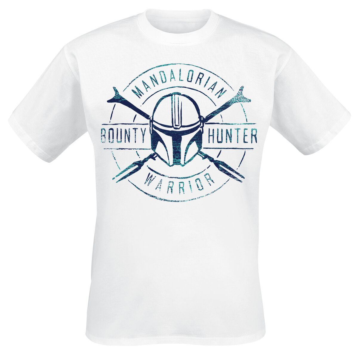 5059934990654 - The Mandalorian - Bounty Hunter Warrior T-Shirt weiß in 3XL