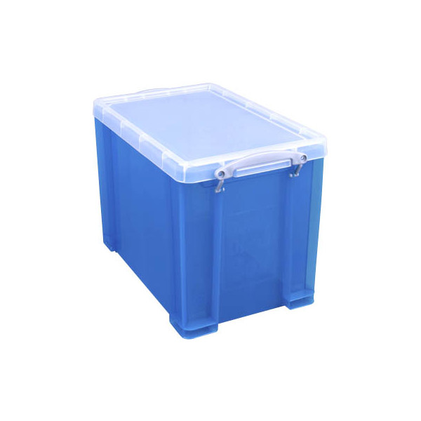 5060024802092 - Aufbewahrungsbox 19TB 19 Liter mit Deckel für A4 Hängemappen außen 395x255x290mm Kunststoff blau transparent 5060024802092 R