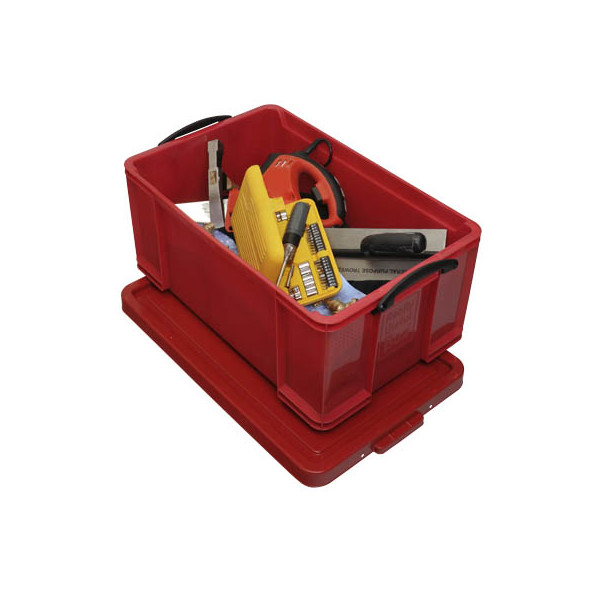 5060024803327 - Aufbewahrungsbox 64RCB 64 Liter mit Deckel für A4 Ordner außen 710x440x310mm Kunststoff rot 5060024803327 Really Useful Box