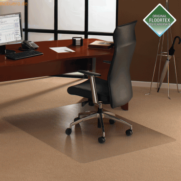 5060044742101 - Bodenschutzmatte Cleartex ultimat 89 x 119 cm Form O für Teppichböden transparent PC 5060044742101 Floortex