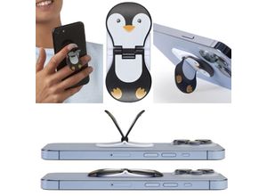 5060058361930 - zipgrips Pinguin 2 in 1 Handy-Griff & Aufsteller Sicherer Griff Halter für Smartphones Perfekte Selfies Ideal für Videos