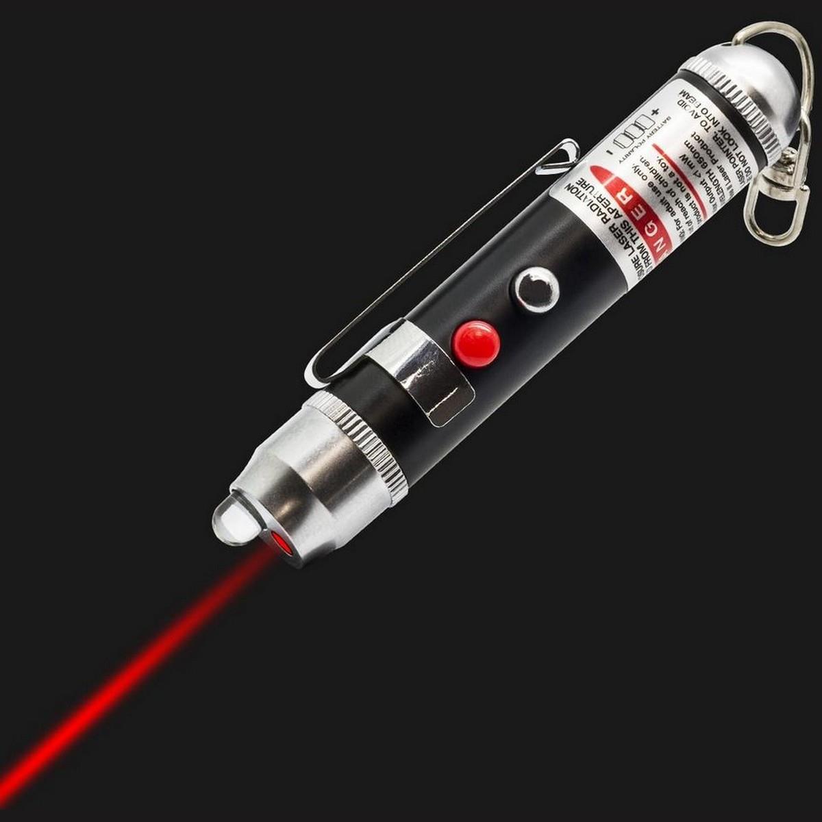 5060063226231 - Wiederaufladbare LaserLite LED Taschenlampe mit rotem Laserstrahl und Clip 5060063226231 - Wiederaufladbare LaserLite LED Taschenlampe mit rotem Laserstrahl und Clip
