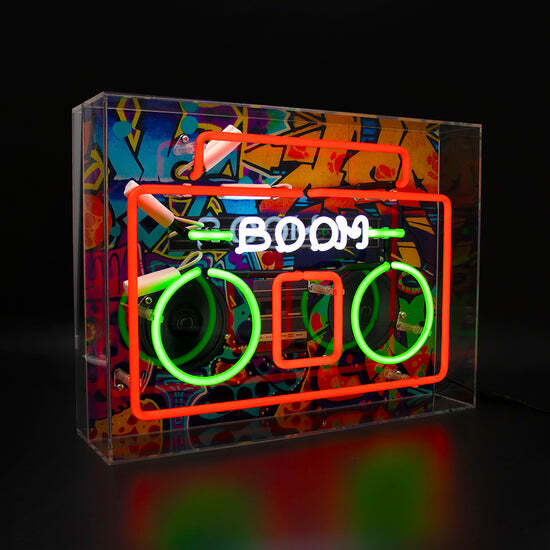 5060081504502 - Neon-Leuchtschrift Boom Box