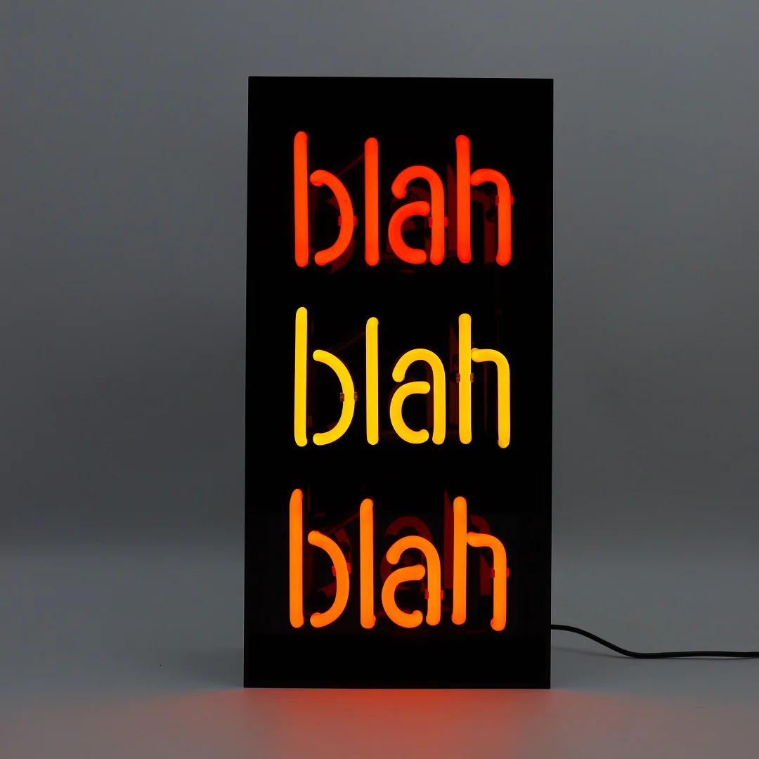 5060081507954 - Neon-Leuchtschrift Blah Blah Blah