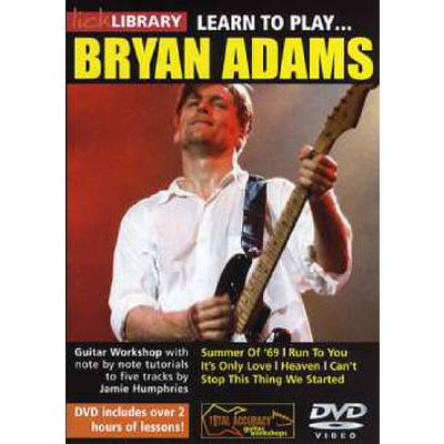 5060088821008 - Roadrock International - Lick Library Learn To Play Bryan Adams DVD