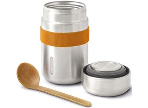 5060089726180 - Thermobecher BLACK+BLUM Food Flask Trinkgefäße Gr Ø 9 cm x 15 cm 400 ml orange Thermobecher und Coffee to go hält Speisen lange heiß auslaufsicher inkl Löffel 400 ml