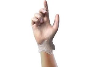 5060264111732 - UNICARE Einweg Handschuhe Vinyl Gepudert Medium (M) Transparent 100 Stück