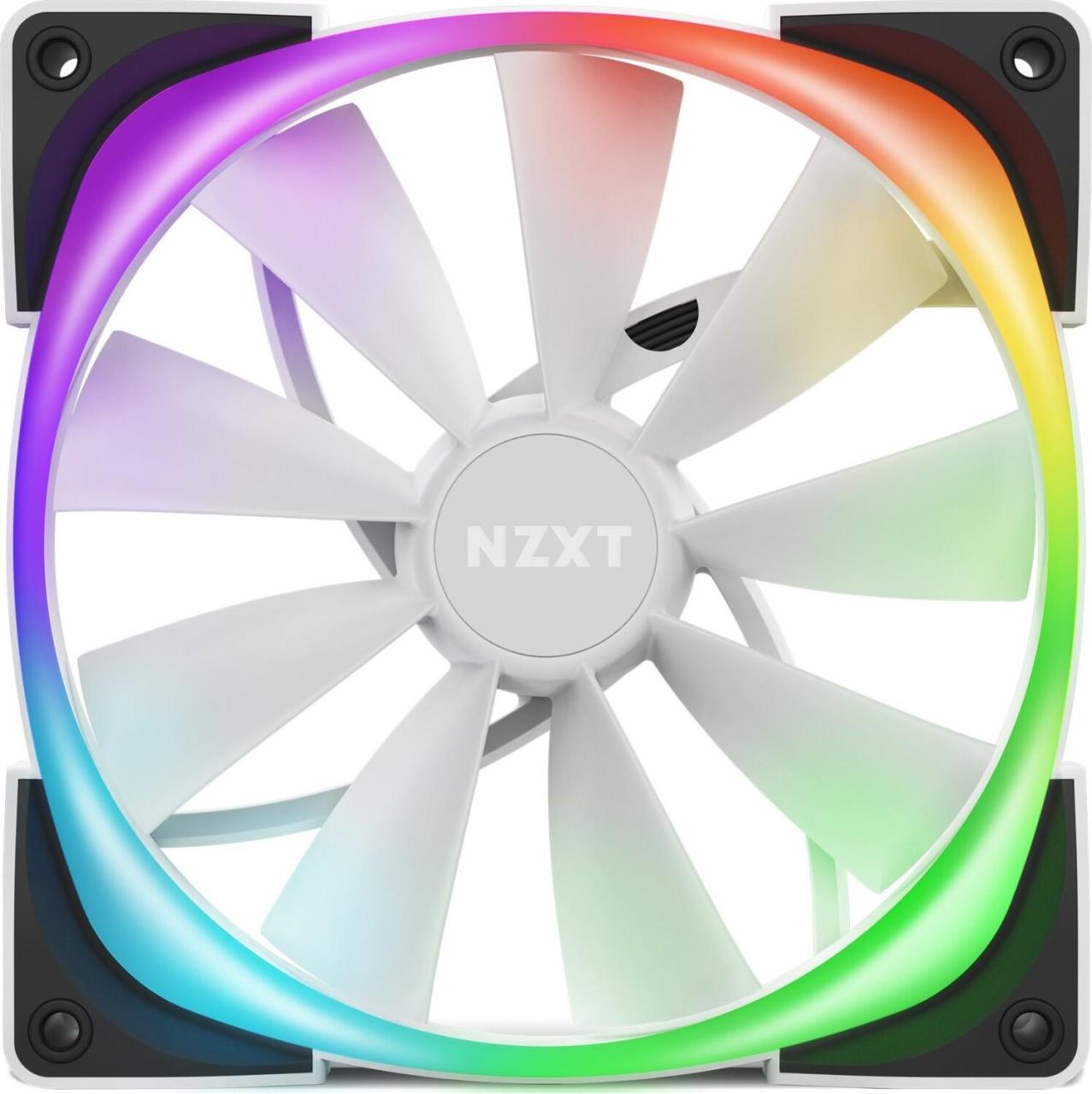 5060301697168 - NZXT Aer RGB Gehäuselüfter 140mm Weiß Schwarz