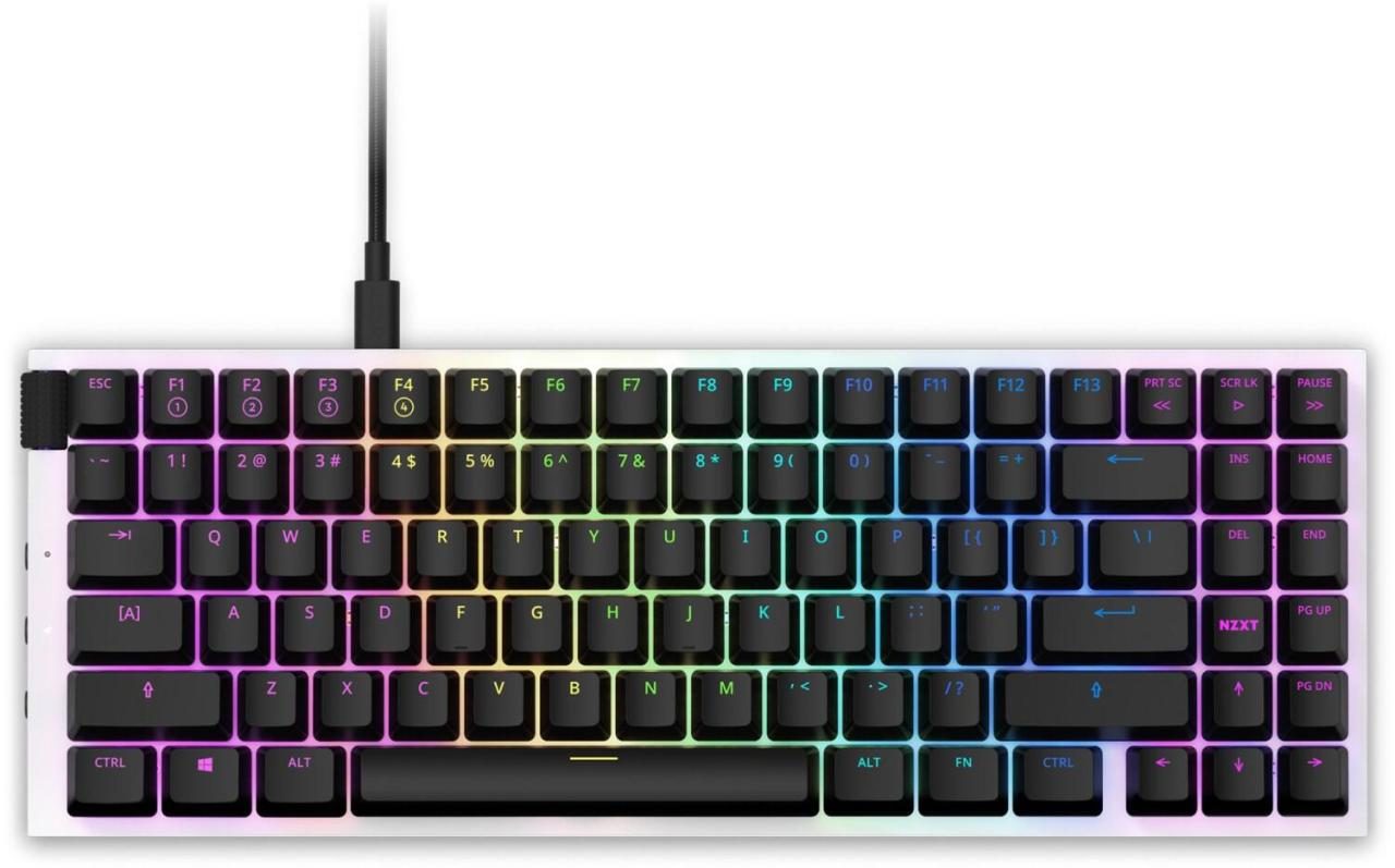 5060301697342 - NZXT Function MiniTKL - keyboard - QWERTZ - German - matt white - Tastaturen - Deutsch - Weiss