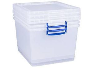 5060456651428 - Really Useful Boxes Aufbewahrungsboxen transparent mit Deckel 335L 3 Stück