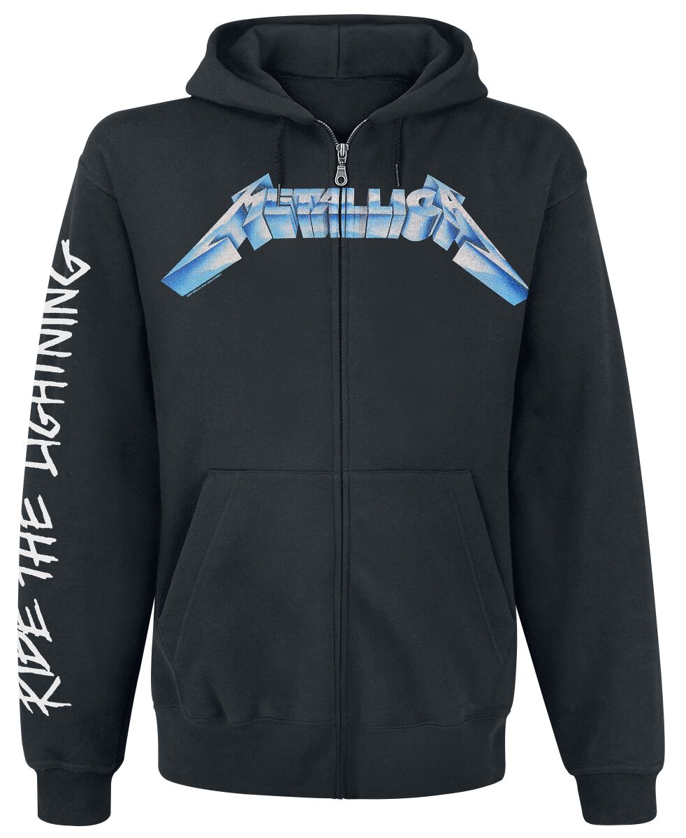 5060489504449 - Metallica Ride The Lightning Kapuzenjacke schwarz in L