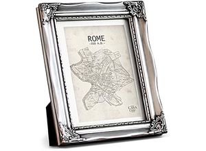 5060524220334 - Casa Chic - Rococo by Antik Bilderrahmen 13x18 cm - Glasfront - mit Passepartout für 10x15 Fotos - 3 cm Rahmenbreite - Rococo Baroque Style - Antik