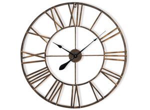 5060524221669 - Casa Chic - Queensway 80 Wanduhr Metallrahmen geräuschlos ø 76 cm - Kupfer