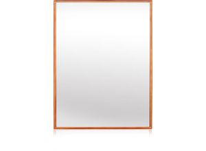 5060524222239 - Elegance by Wandspiegel aus Metall - 90 x 60 cm - Galvanisiertes Metall - Rose Gold - Roségold - Casa Chic