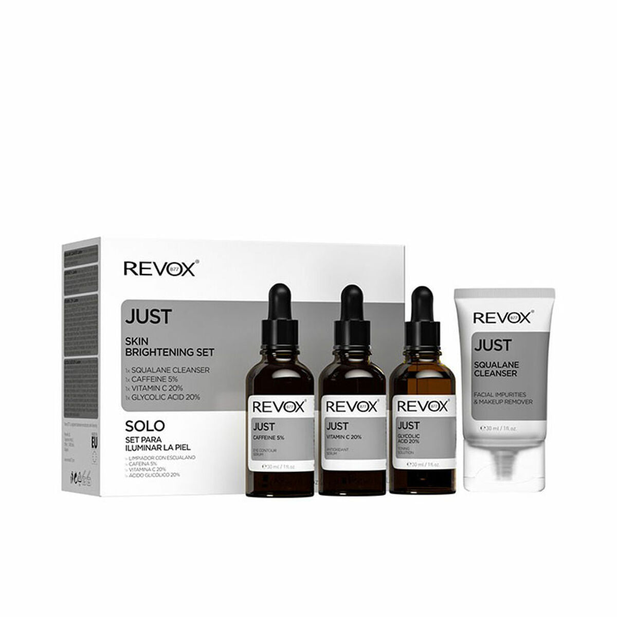 5060565105553 - Unisex-Kosmetik-Set Just Skin Brightening 4 Stücke