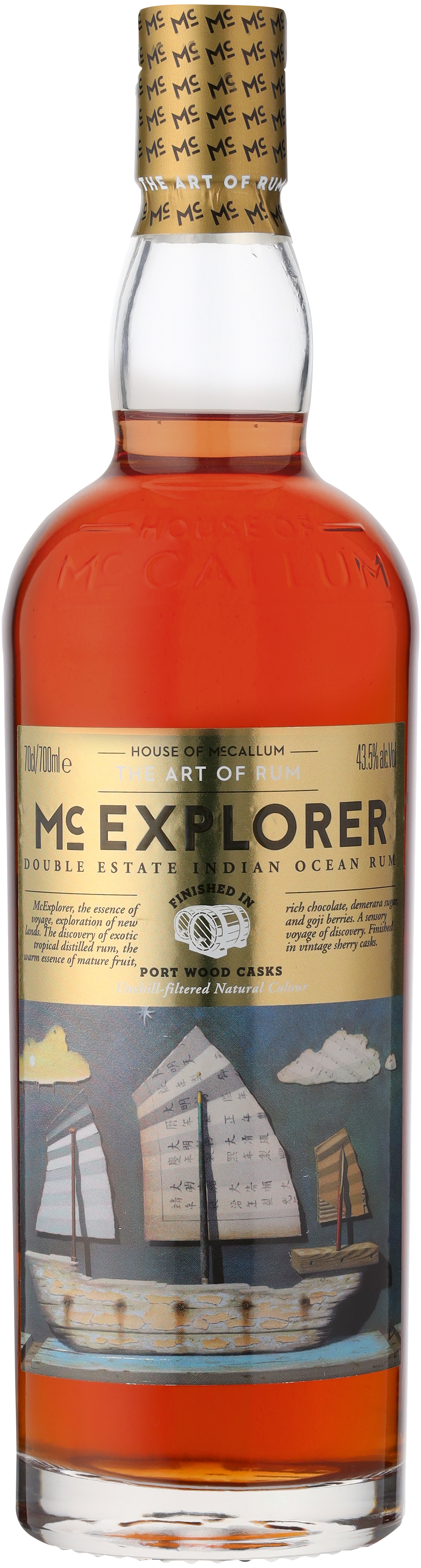 5060612940052 - McExplorer Double Estate Indian Ocean Port Cask Finish Rum