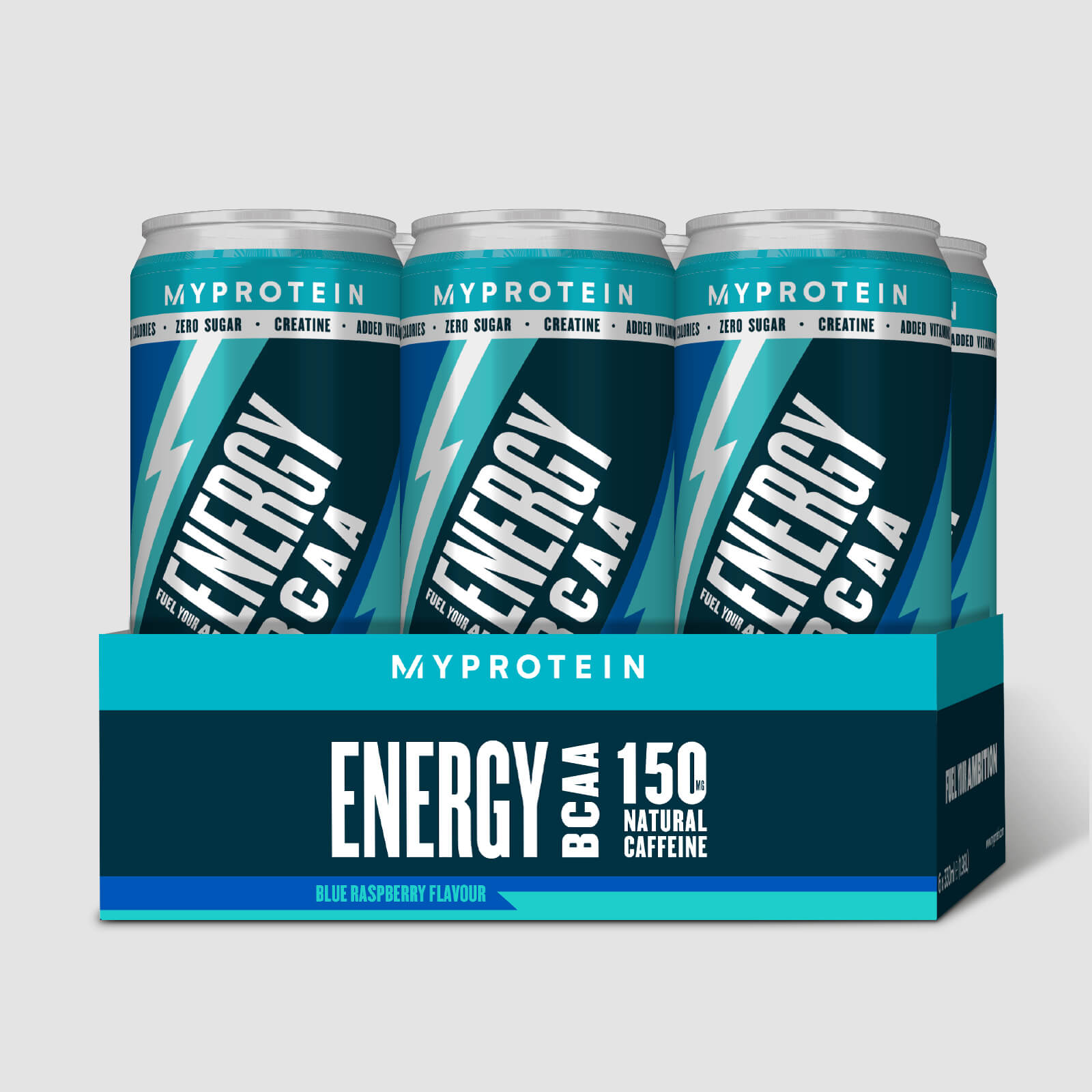 5060746520472 - BCAA Energy Drink - 6 x 330ml - Blaue Himbeere