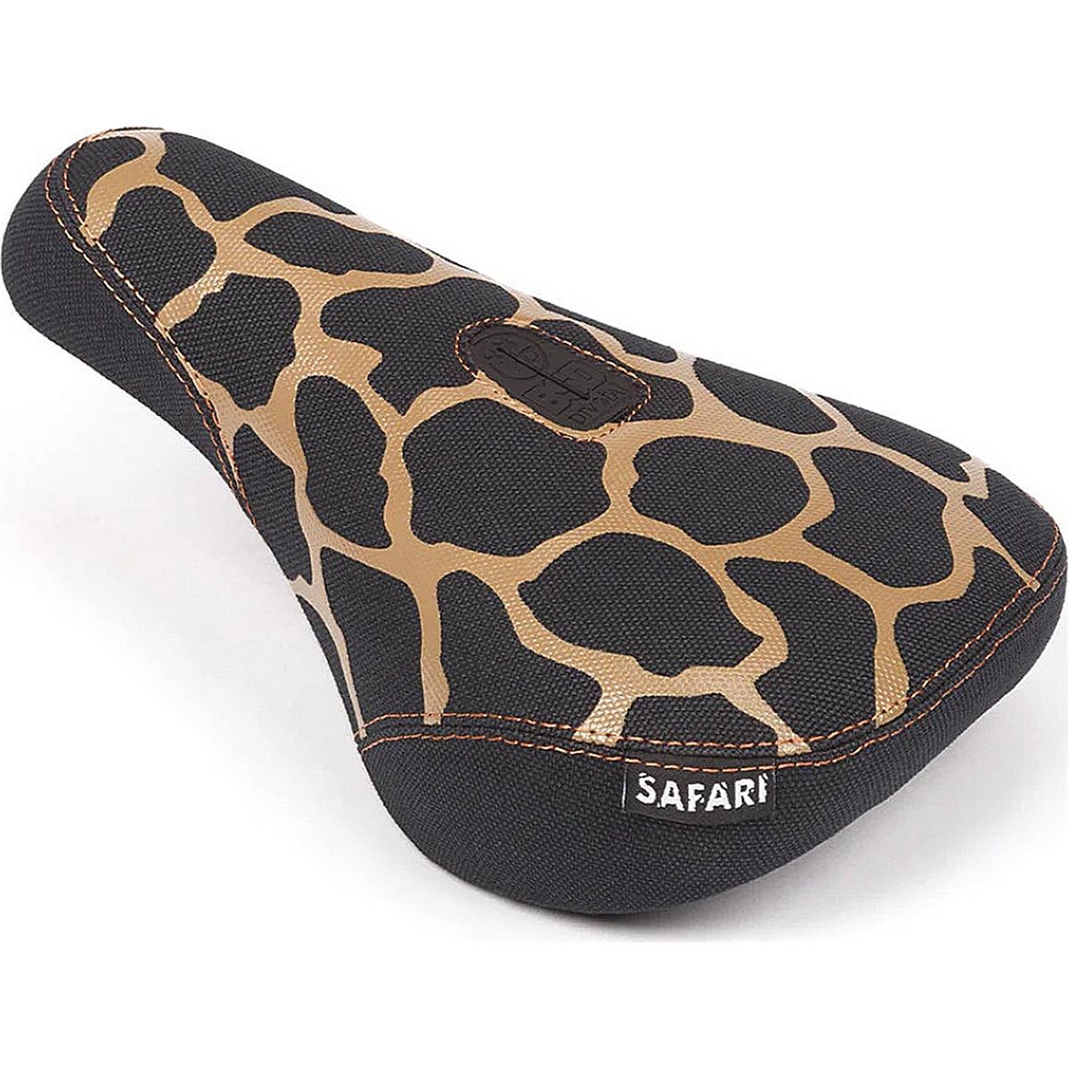 5060792161445 - Safari Fat Pivotal Sattel Schwarz mit Giraffenmuster - Reed Stark Signature